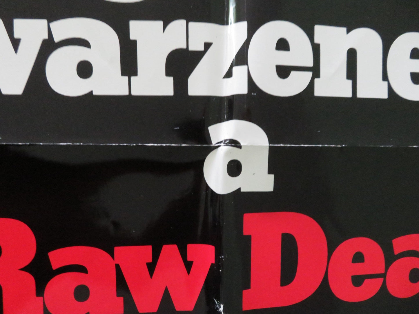 RAW DEAL FOLDED US ONE SHEET POSTER ARNOLD SCHWARZENEGGER 1986 Movie posters