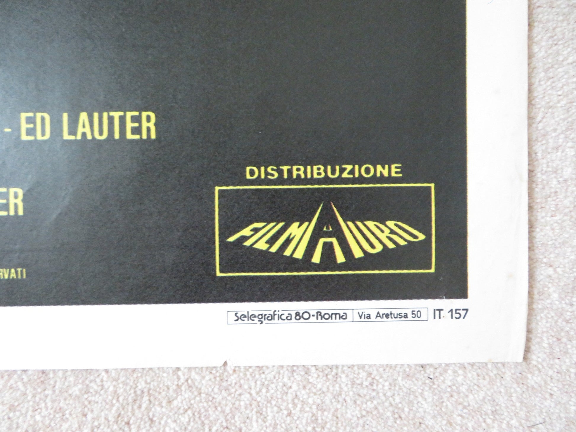 RAW DEAL ITALIAN 2 FOGLIO POSTER ARNOLD SWARZENEGGER ROBERT DAVI 1986 Rendezvous Cinema Movie posters