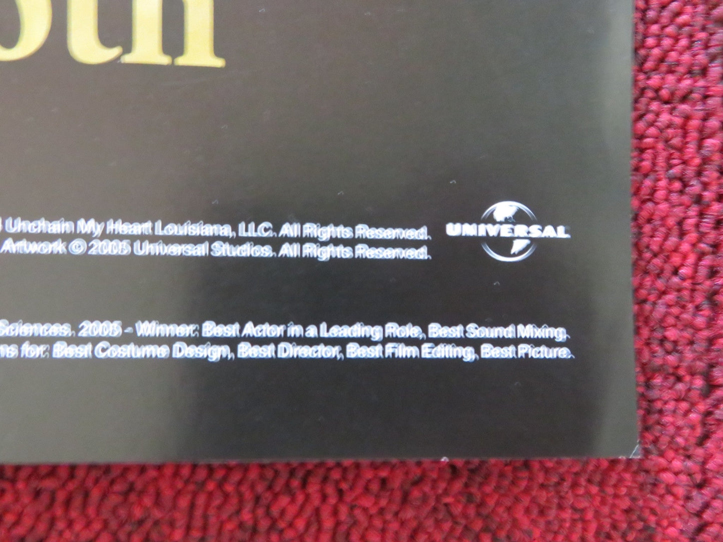 RAY DVD & VHS VIDEO POSTER JAMIE FOXX KERRY WASHINGTON 2004 Rendezvous Cinema Movie posters