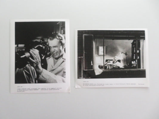 READ WINDOW MOVIE STILL PHOTO LOT OF 2 JAMES STEWART RAYMOND BURR R1983 Movie posters