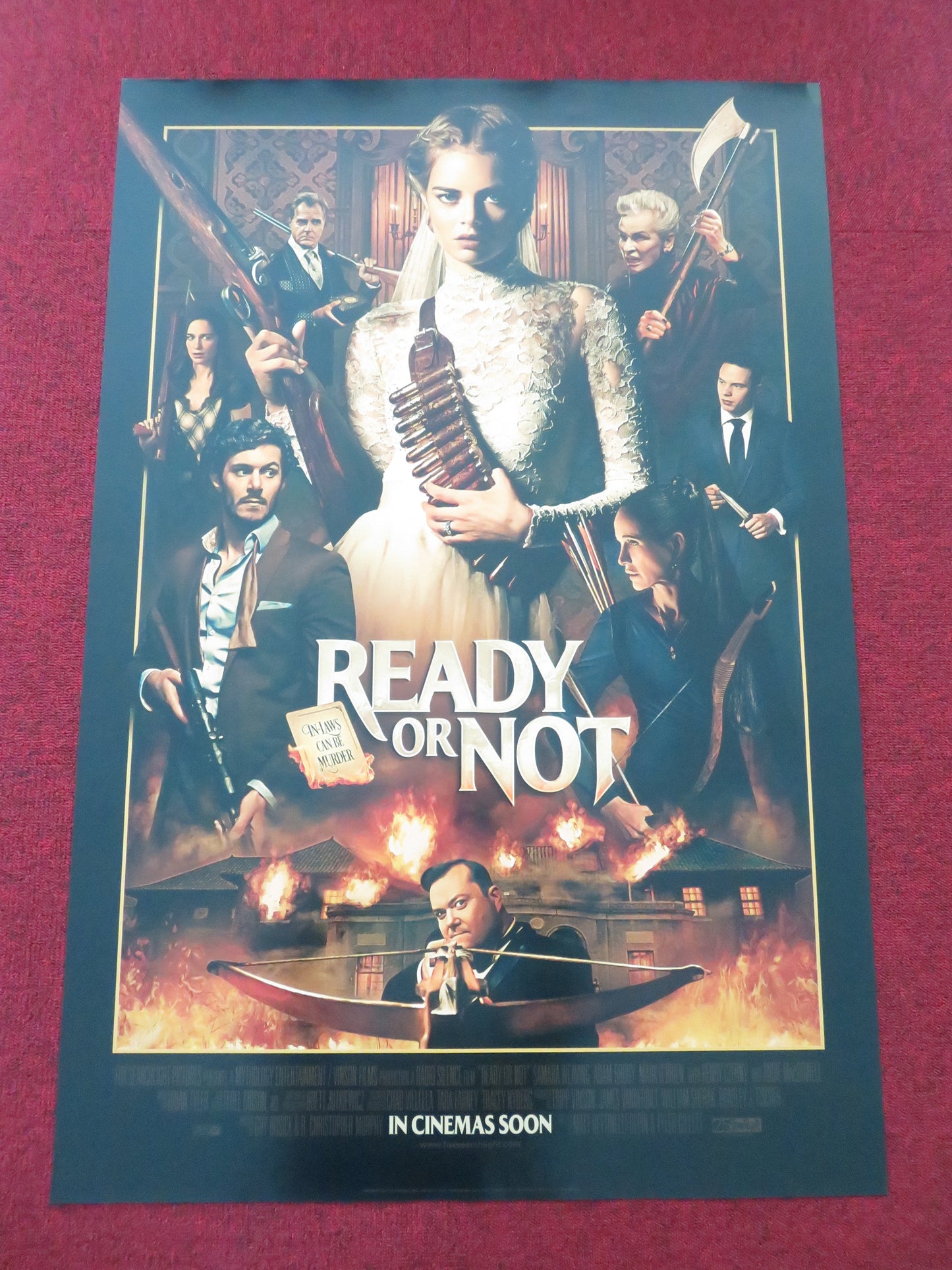 Ready or Not US One Sheet Rolled Poster Samara Weaving Adam Brody 2019 Movie posters