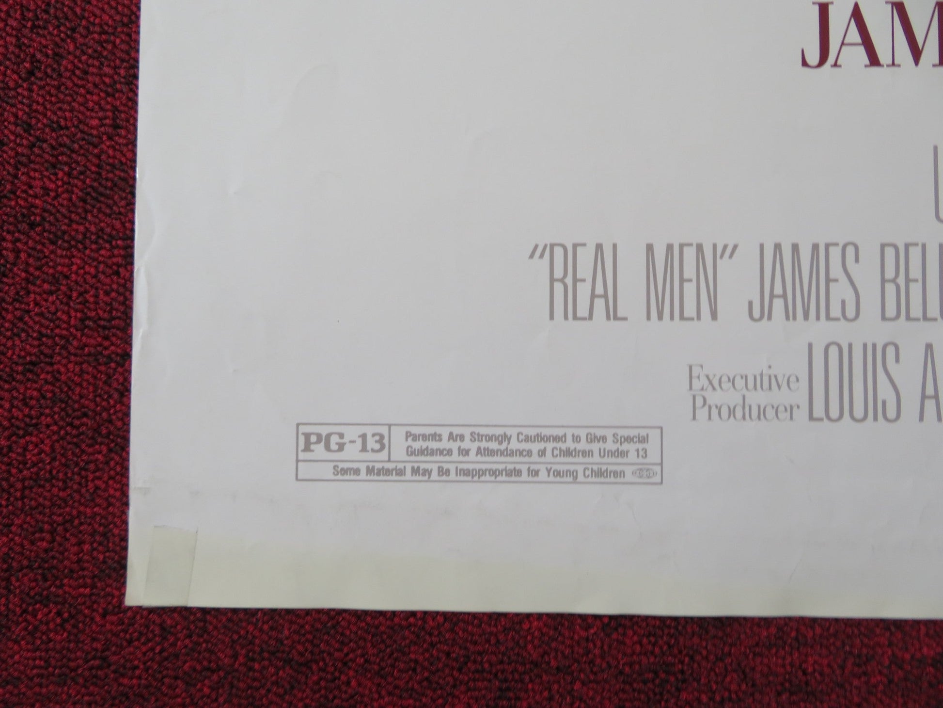 REAL MEN FOLDED US ONE SHEET POSTER JAMES BELUSHI JOHN RITTER 1987 Rendezvous Cinema Movie posters