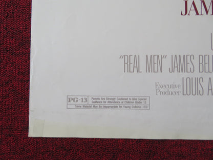 REAL MEN FOLDED US ONE SHEET POSTER JAMES BELUSHI JOHN RITTER 1987 Rendezvous Cinema Movie posters