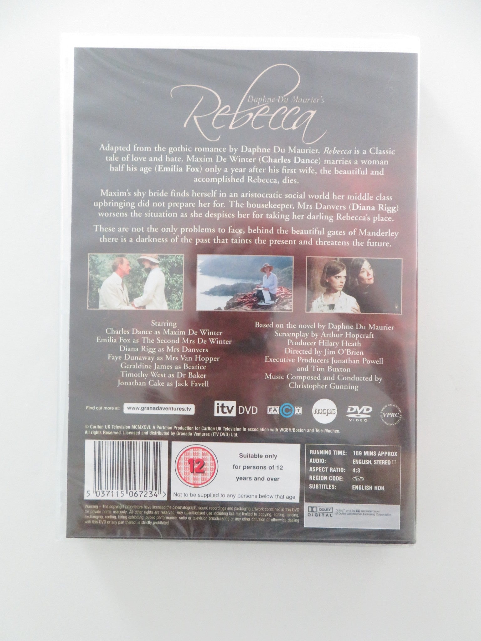 REBECCA (DVD) EMILIA FOX CHARLES DANCE 1997 REGION 2 Movie posters