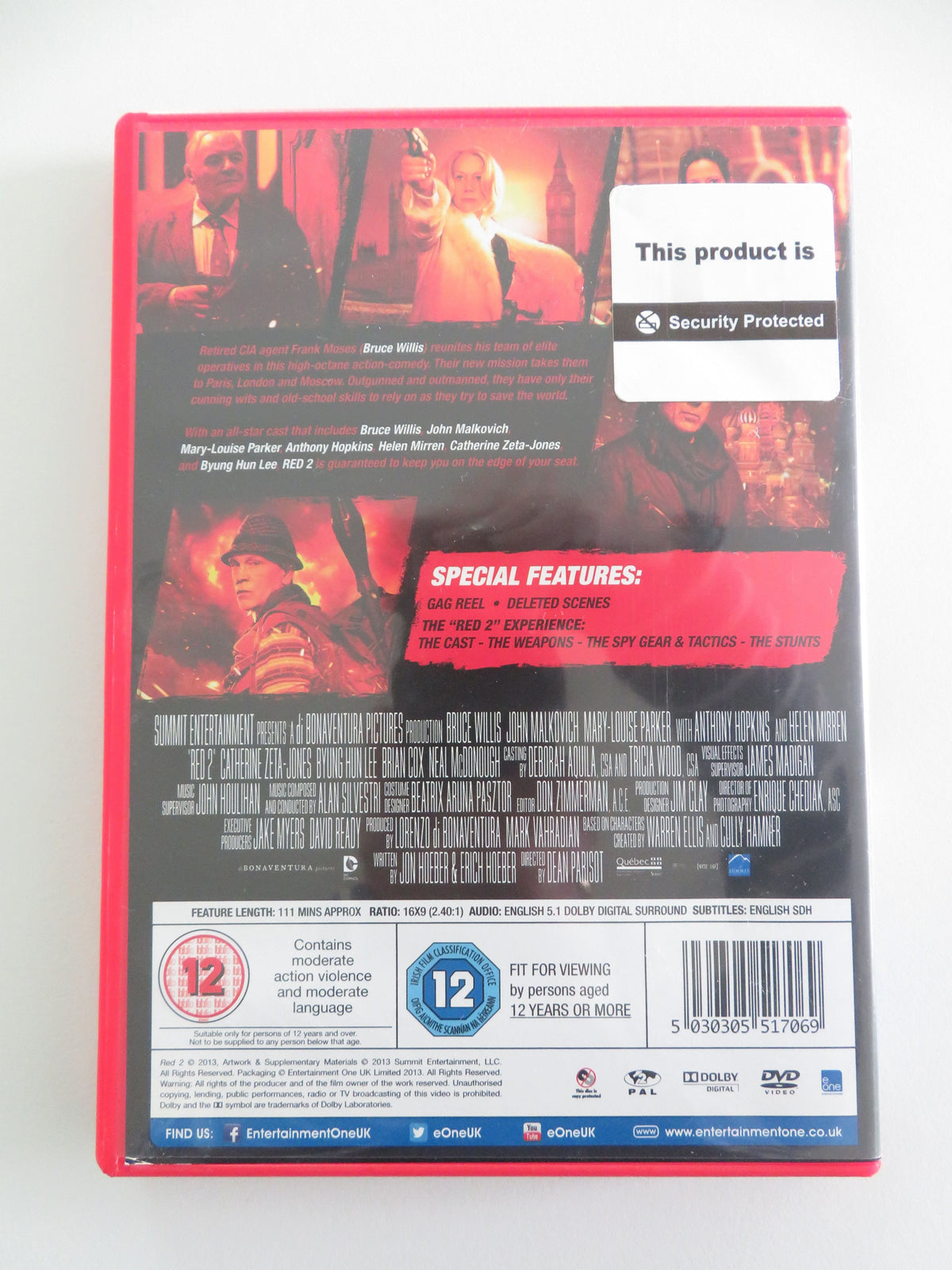 RED 2 (DVD) Bruce Willis John Malkovich 2013 Region 2 Movie posters