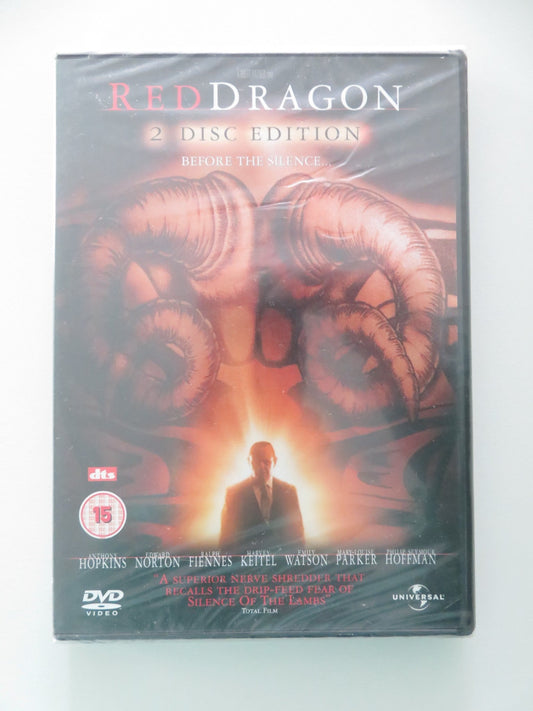 Red Dragon - 2 Disc Edition (DVD) Anthony Hopkins Edward Norton 2002 Region 2, 4 Movie posters