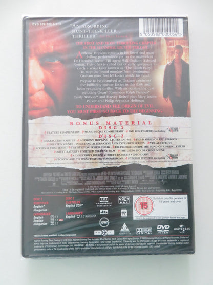 Red Dragon - 2 Disc Edition (DVD) Anthony Hopkins Edward Norton 2002 Region 2, 4 Movie posters