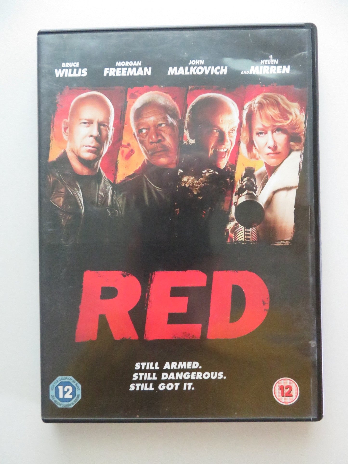 RED (DVD) BRUCE WILLIS MORGAN FREEMAN 2010 REGION 2 Movie posters