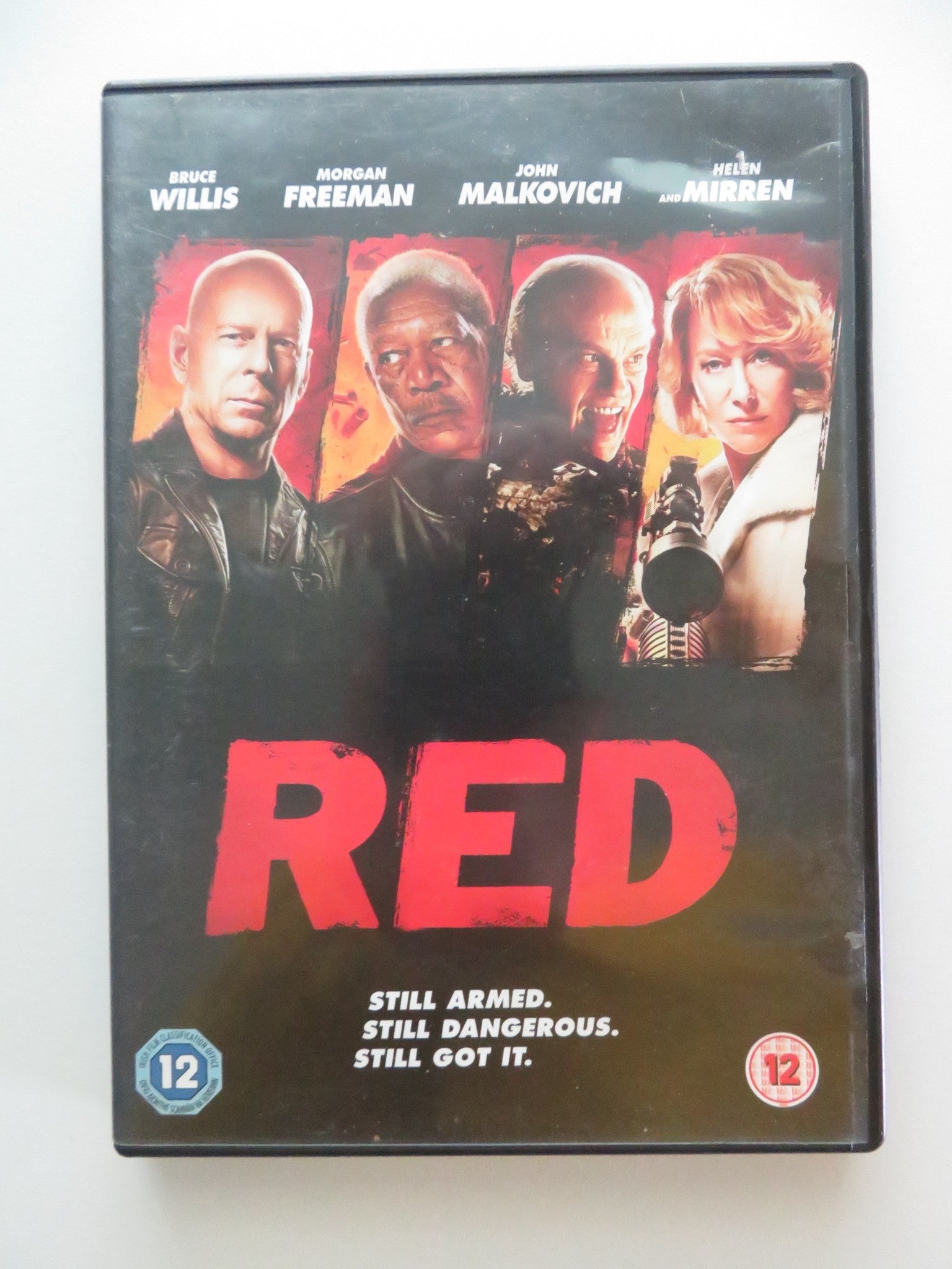 RED (DVD) BRUCE WILLIS MORGAN FREEMAN 2010 REGION 2 Movie posters