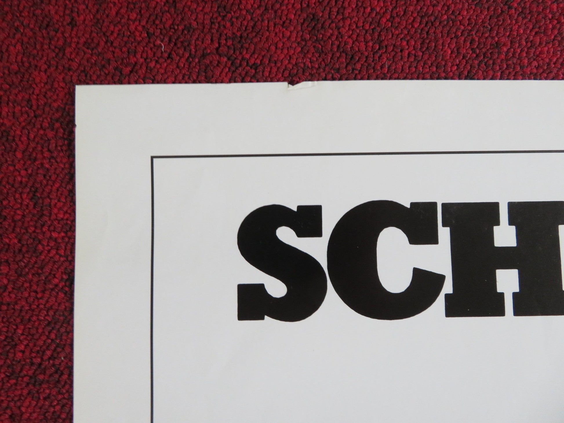 RED HEAT FOLDED US ONE SHEET POSTER SCHWARZENEGGER BELUSHI 1988 Rendezvous Cinema Movie posters