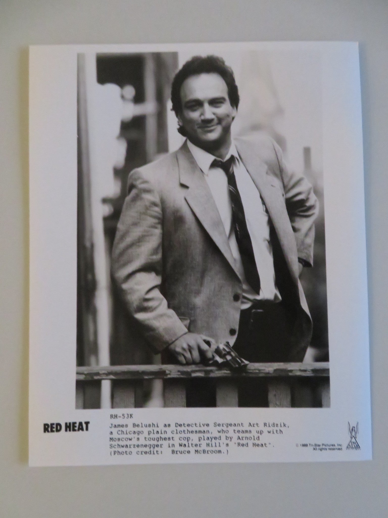 RED HEAT MOVIE STILL PHOTO LOT OF 8 ARNOLD SCHWARZENEGGER JIM BELUSHI 1988 - Rendezvous Cinema