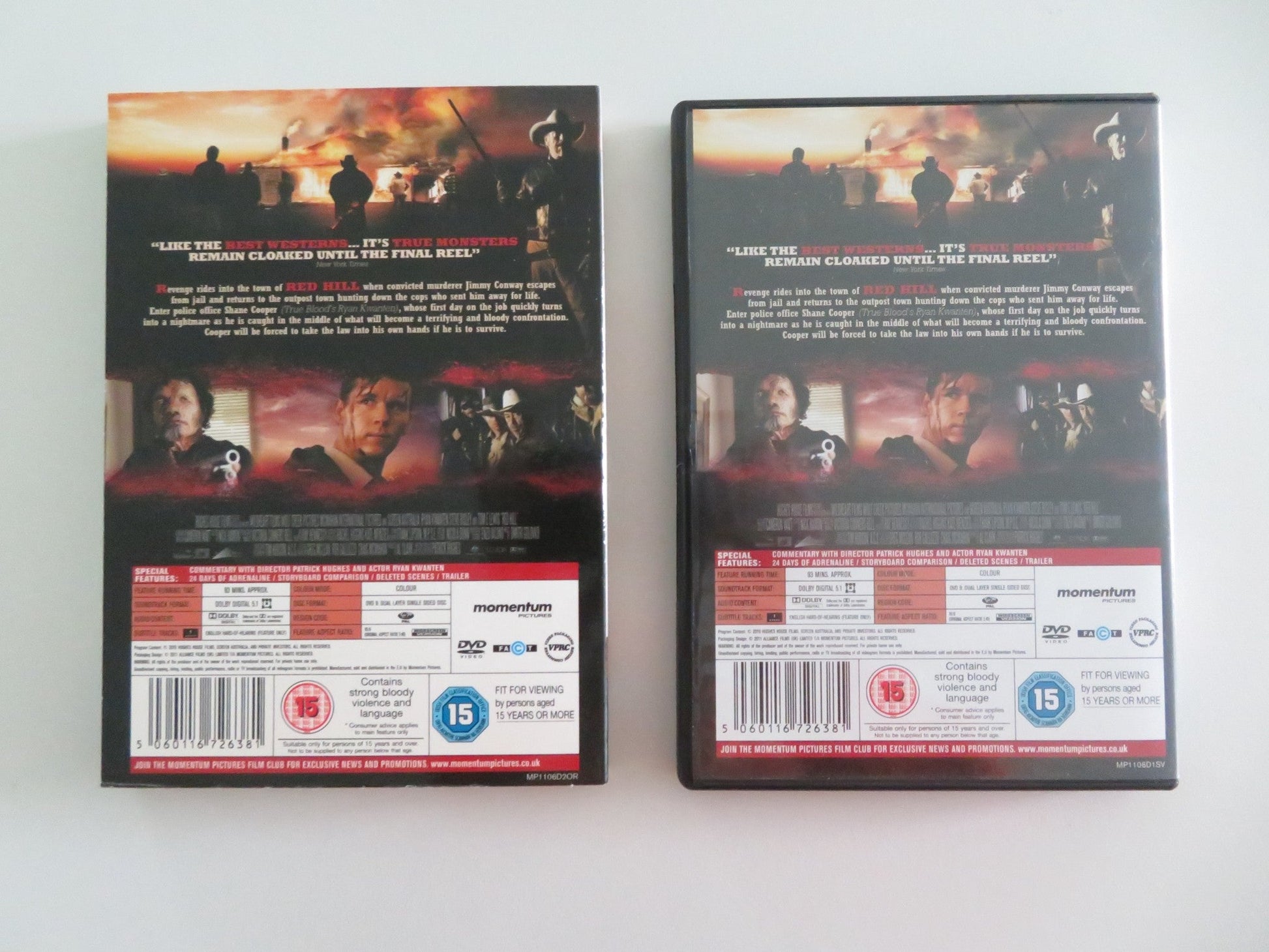 RED HILL (DVD) RYAN KWANTEN STEVE BISLEY 2010 REGION 2 Movie posters
