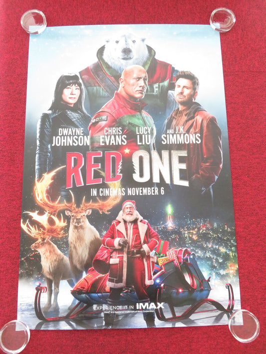 Red One US One Sheet Rolled Poster Dwayne Johnson Chris Evans 2024 Movie posters