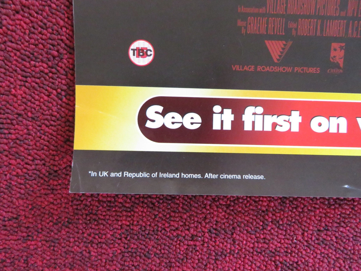 RED PLANET VHS VIDEO POSTER VAL KILMER CARRIE - ANNE MOSS 2000 Rendezvous Cinema Movie posters