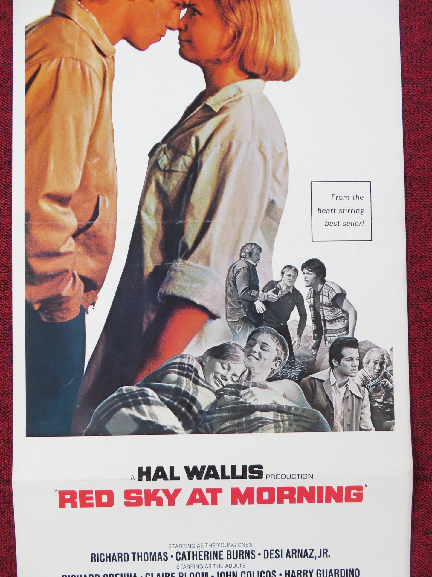RED SKY AT MORNING US INSERT POSTER RICHARD THOMAS CATHRINE BURNS 1971 Rendezvous Cinema Movie posters
