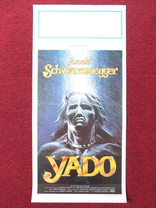 RED SONJA ITALIAN LOCANDINA POSTER ARNOLD SCHWARZENEGGER BRIGITTE NIELSEN 1985 Rendezvous Cinema Movie posters