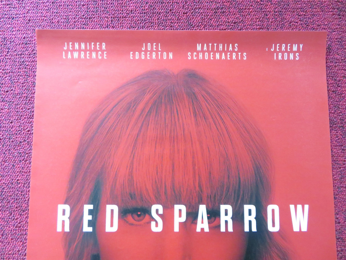 RED SPARROW ITALIAN LOCANDINA POSTER JENNIFER LAWRENCE JOEL EDGERTON 2018 Rendezvous Cinema Movie posters