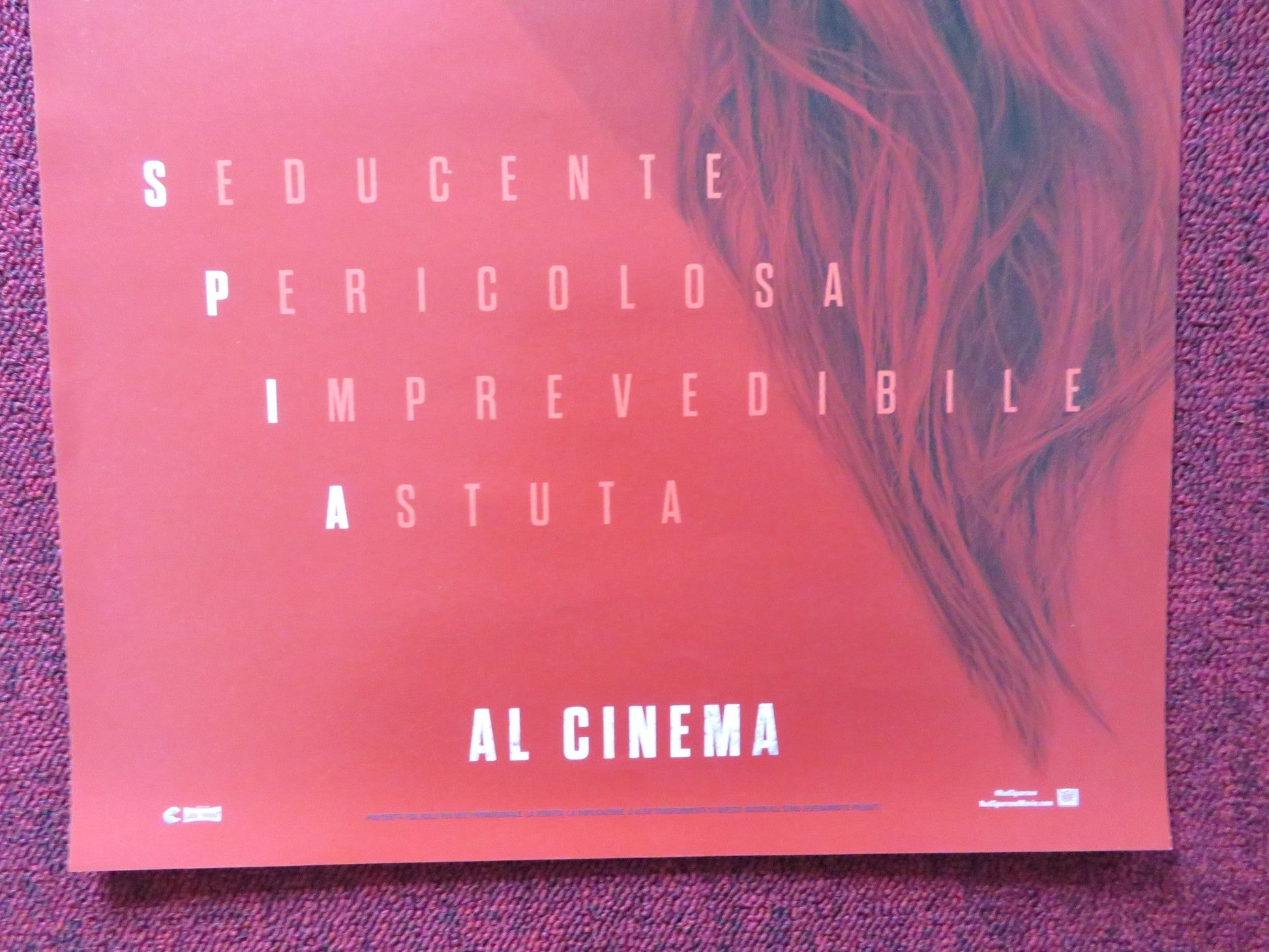 RED SPARROW ITALIAN LOCANDINA POSTER JENNIFER LAWRENCE JOEL EDGERTON 2018 Rendezvous Cinema Movie posters