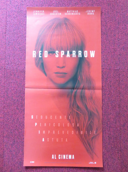 RED SPARROW ITALIAN LOCANDINA POSTER JENNIFER LAWRENCE JOEL EDGERTON 2018 Rendezvous Cinema Movie posters