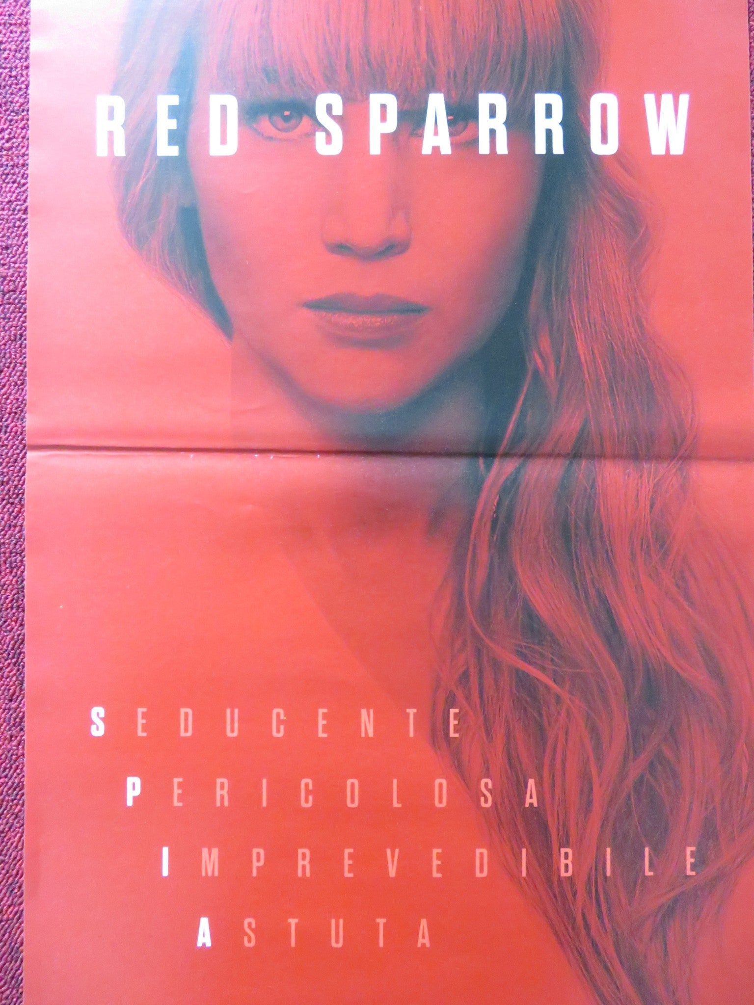RED SPARROW ITALIAN LOCANDINA POSTER JENNIFER LAWRENCE JOEL EDGERTON 2018 Rendezvous Cinema Movie posters
