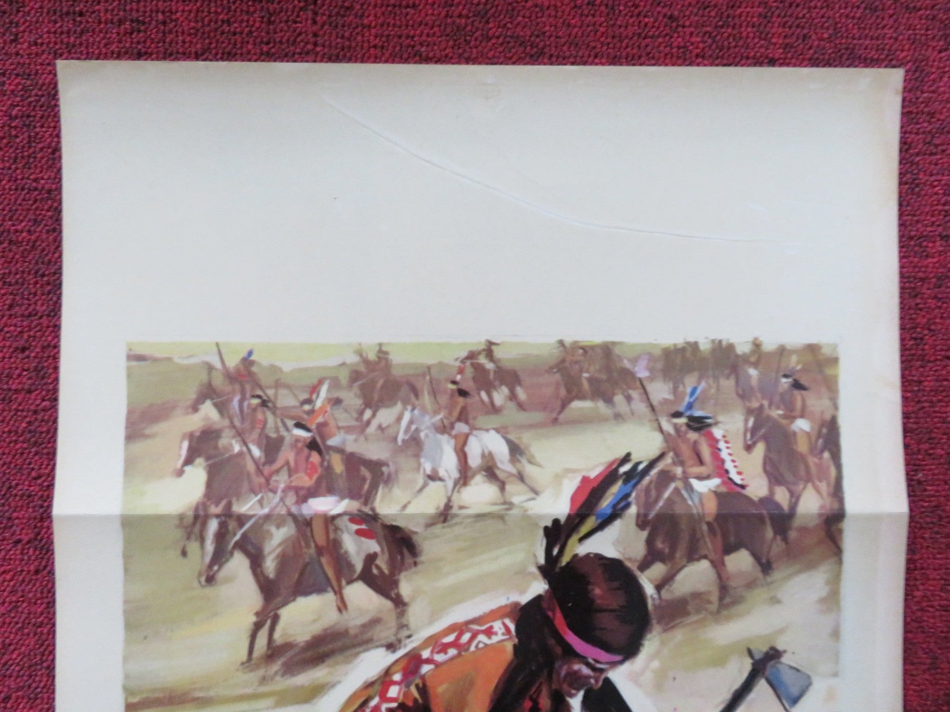 RED TOMAHAWK ITALIAN LOCANDINA POSTER HOWARD KEEL JOHN CAULFIELD 1967 Rendezvous Cinema Movie posters