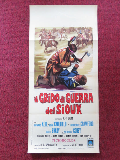 RED TOMAHAWK ITALIAN LOCANDINA POSTER HOWARD KEEL JOHN CAULFIELD 1967 Rendezvous Cinema Movie posters