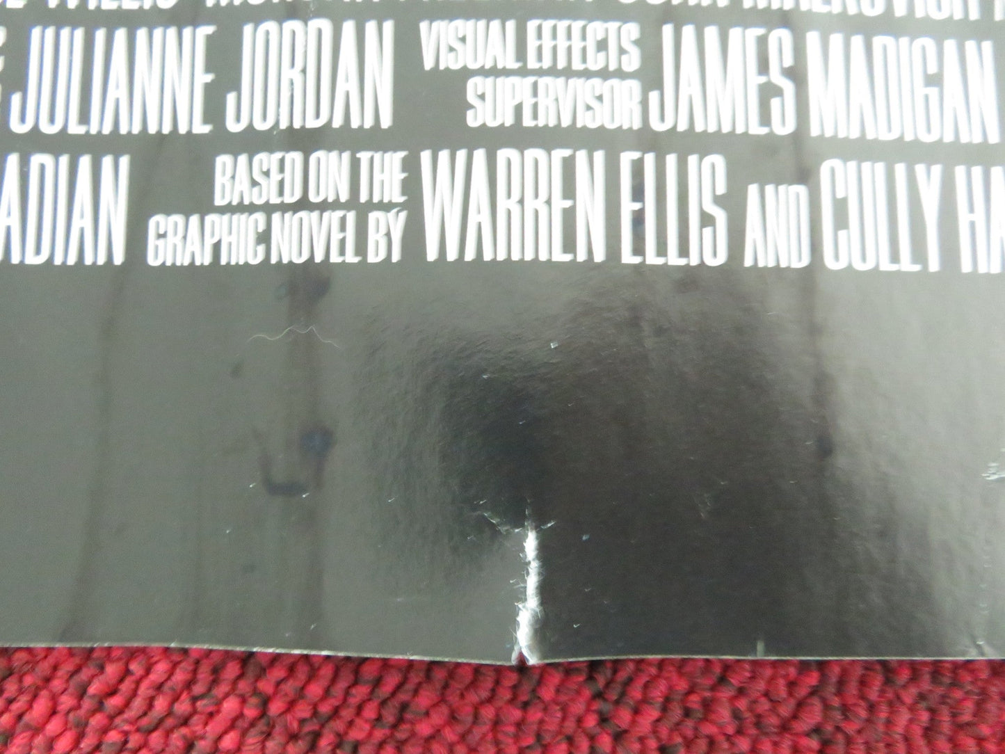 RED UK QUAD ROLLED POSTER BRUCE WILLIS MORGAN FREEMAN 2010 Movie posters