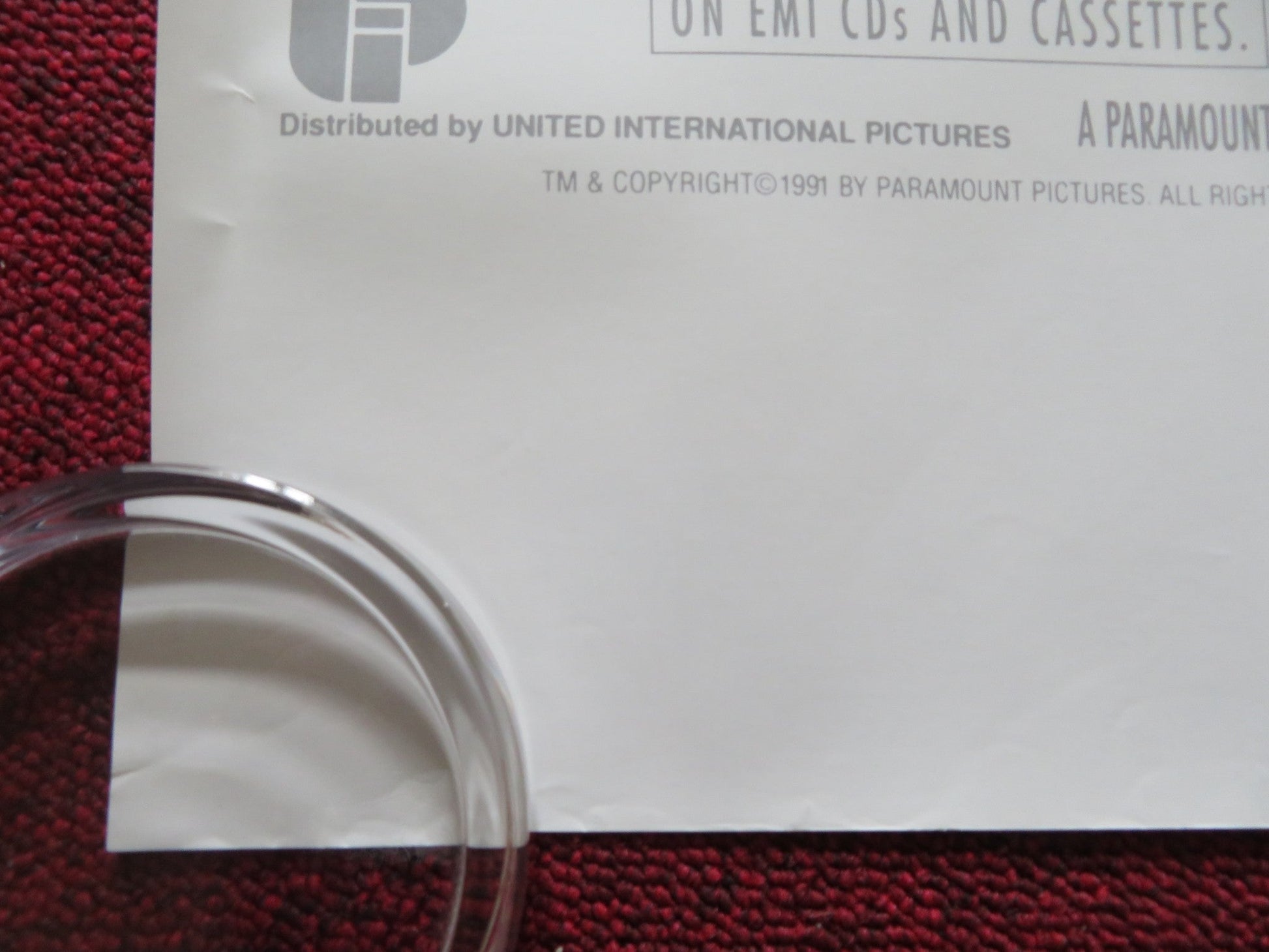 REGARDING HENRY UK QUAD ROLLED POSTER HARRISON FORD ANNETTE BENING 1991 Rendezvous Cinema Movie posters