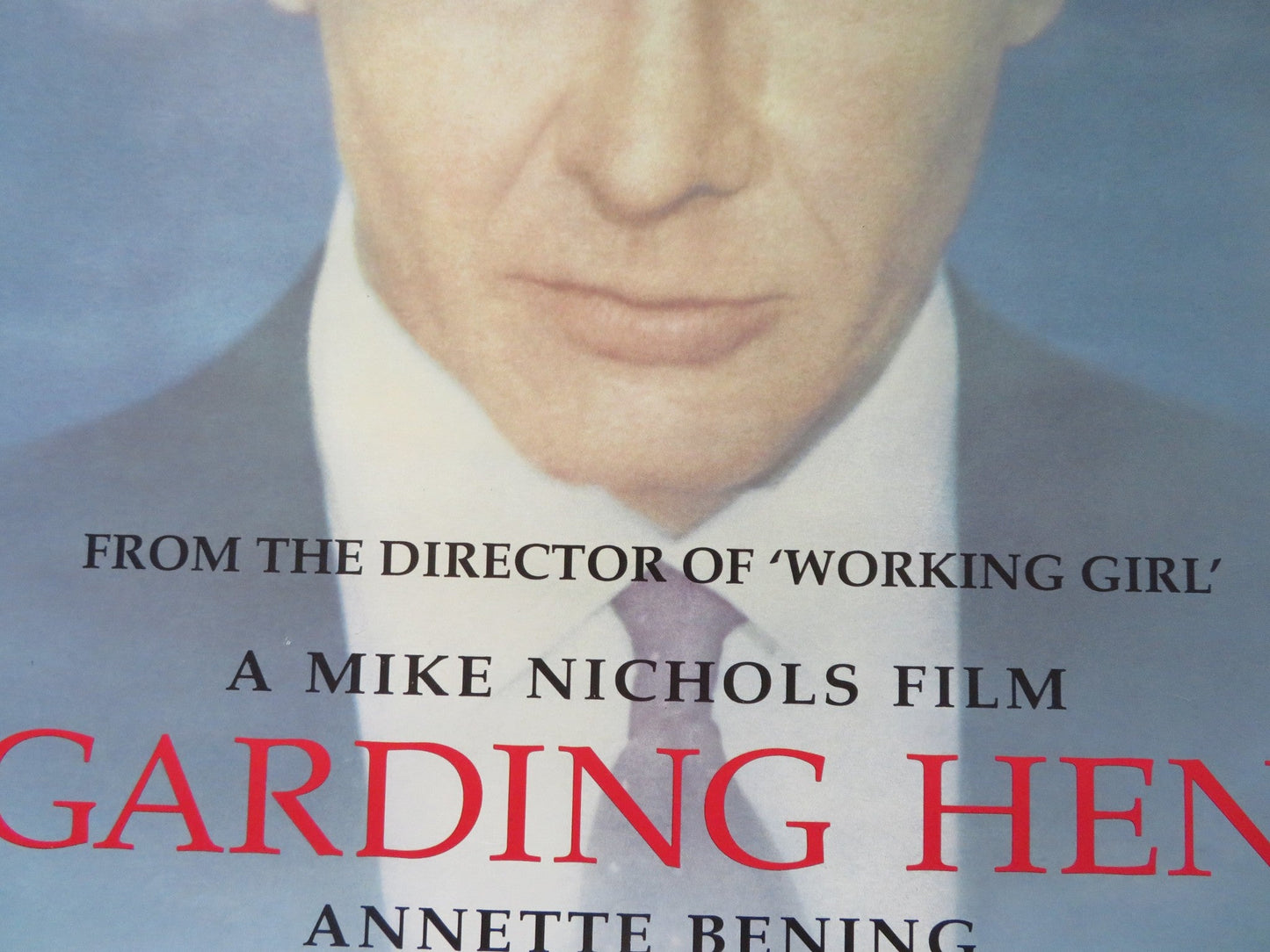 REGARDING HENRY UK QUAD ROLLED POSTER HARRISON FORD ANNETTE BENING 1991 Rendezvous Cinema Movie posters