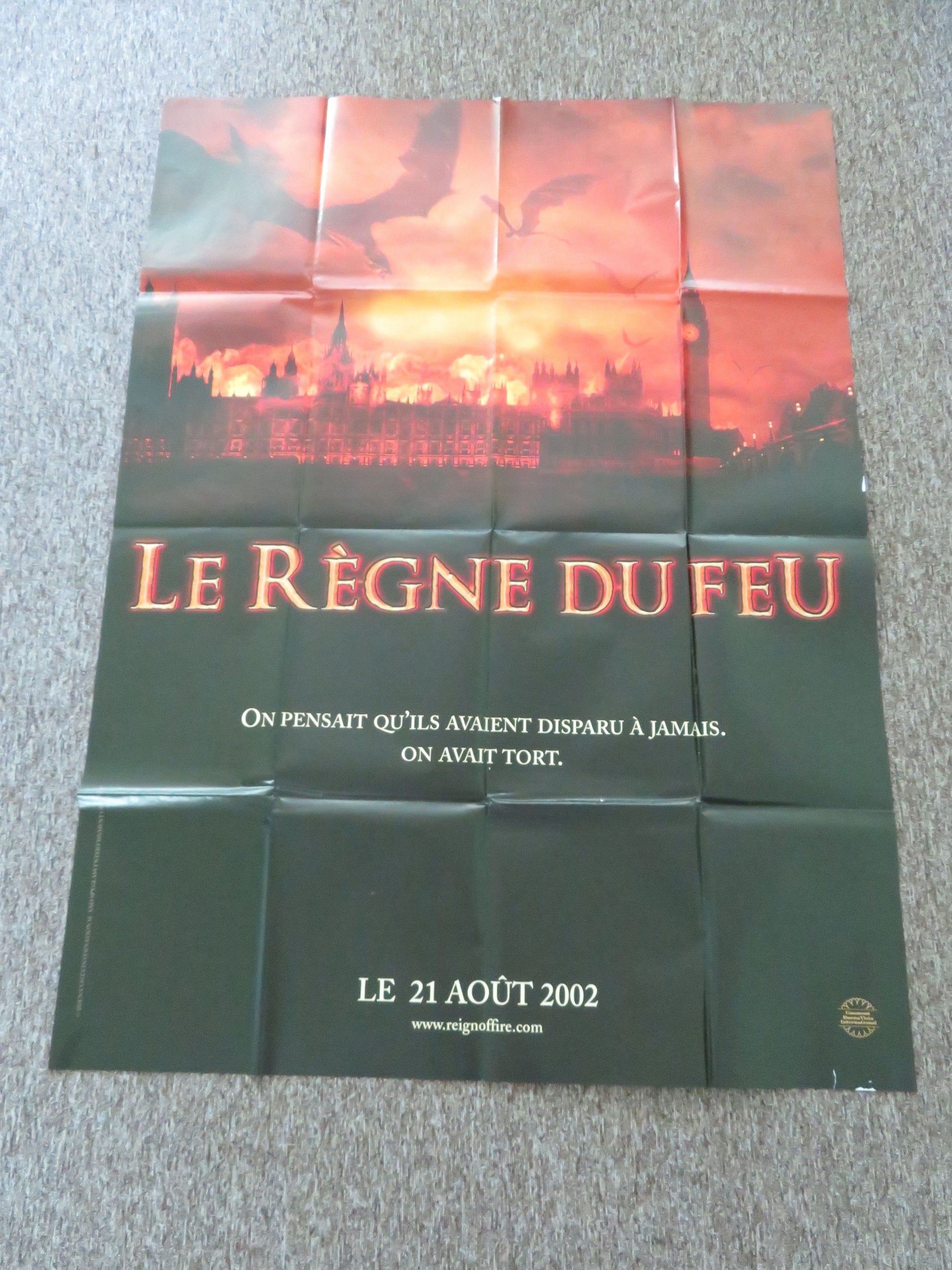 Reign of Fire French Grande Poster Christian Bale Matthew McConaughey 2002 Movie posters