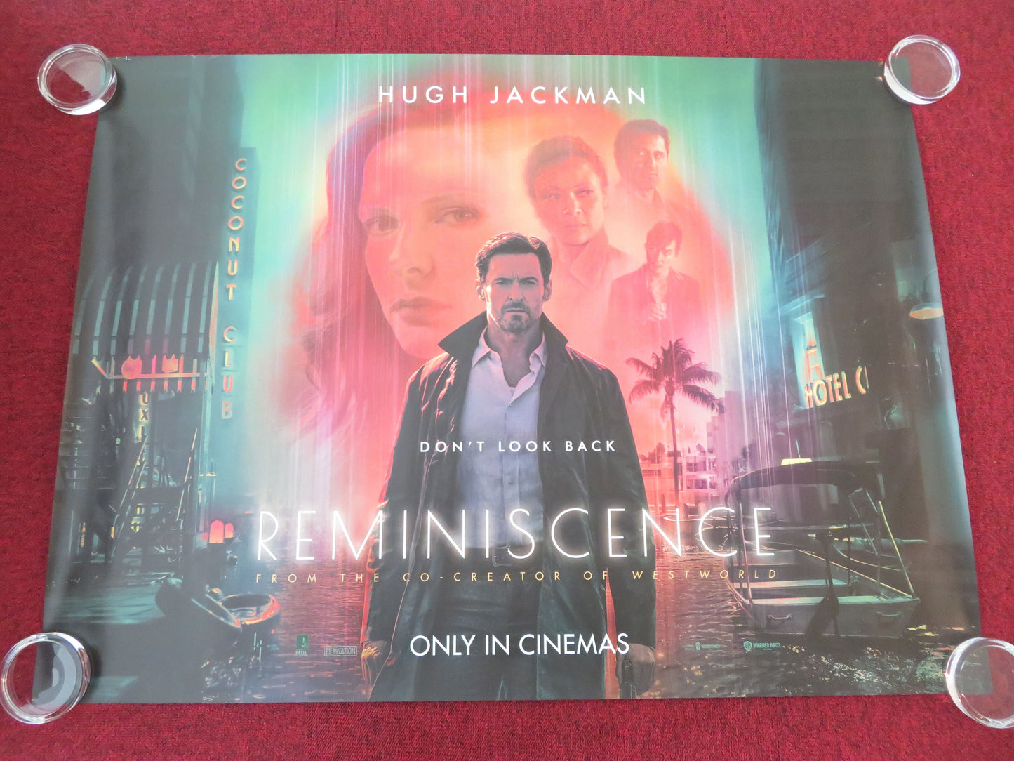 Reminiscence - B UK Quad Rolled Poster Hugh Jackman Rebecca Ferguson 2021 Movie posters