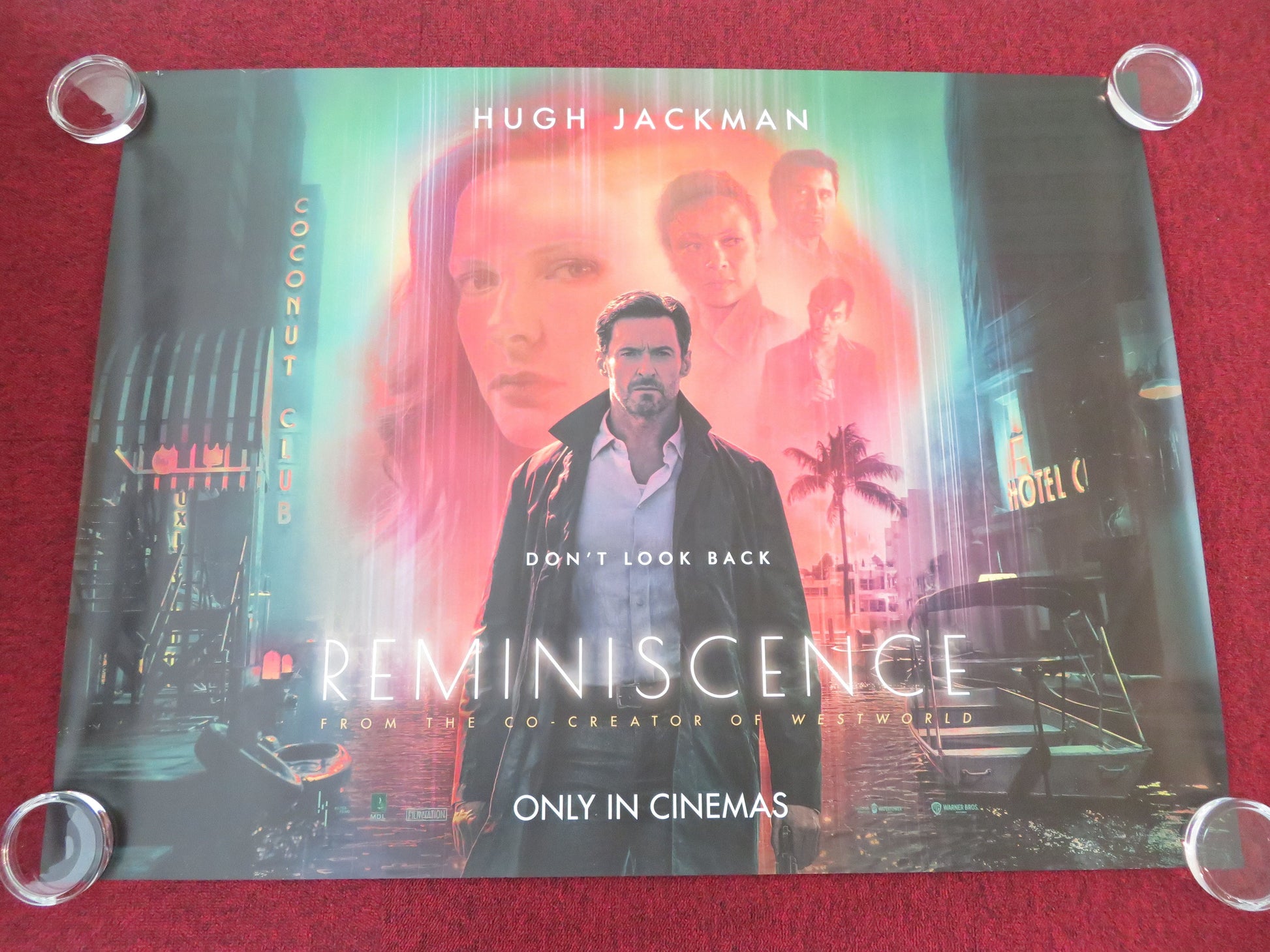 Reminiscence - B UK Quad Rolled Poster Hugh Jackman Rebecca Ferguson 2021 Movie posters