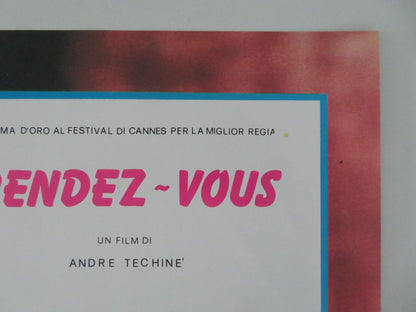 Rendez-vous - A Italian Fotobusta Poster Lambert Wilson Juliette Binoche 1985 Movie posters