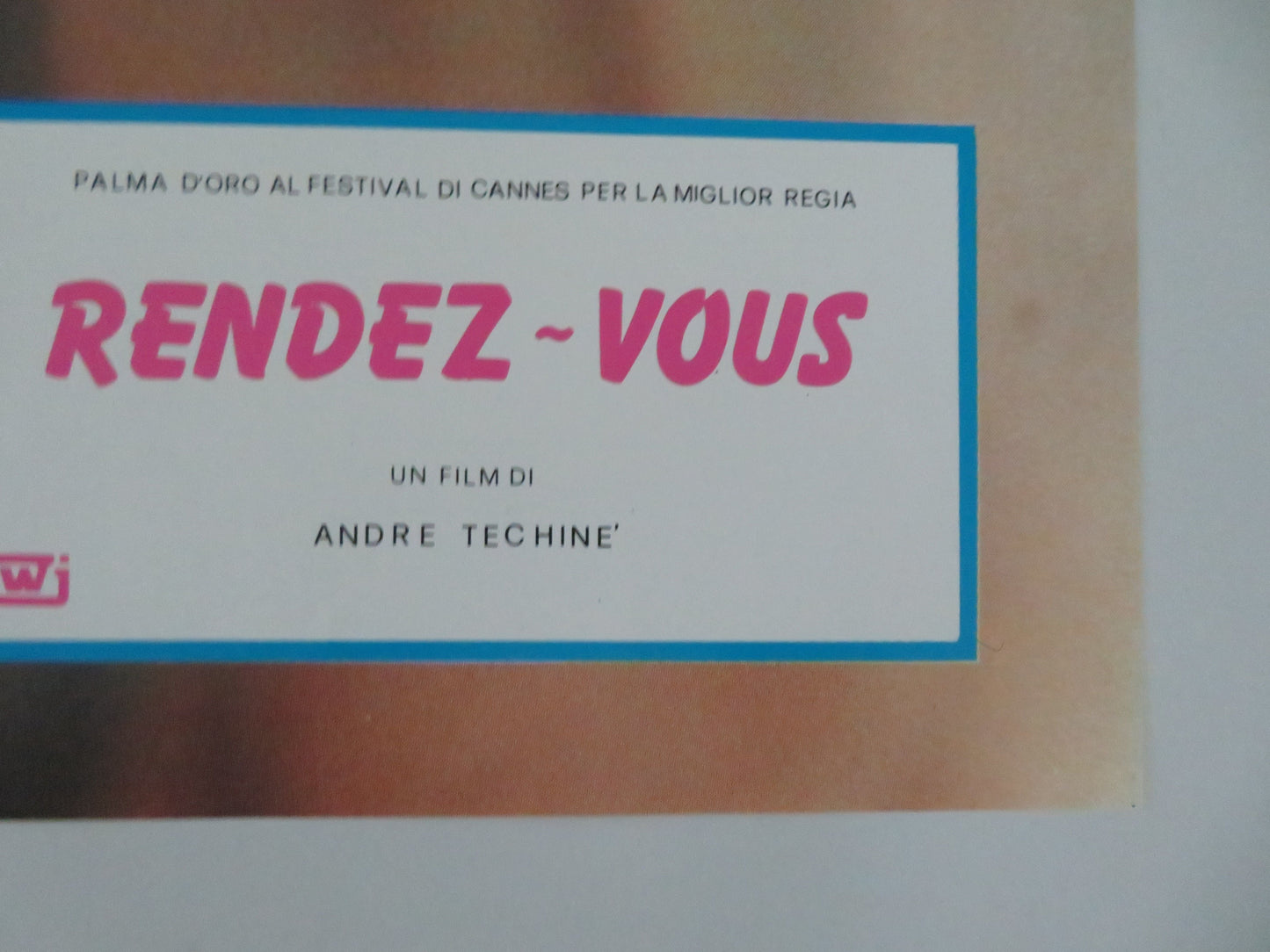 Rendez-vous - B Italian Fotobusta Poster Lambert Wilson Juliette Binoche 1985 Movie posters