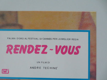 Rendez-vous - C Italian Fotobusta Poster Lambert Wilson Juliette Binoche 1985 Movie posters