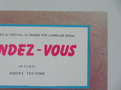 Rendez-vous - D Italian Fotobusta Poster Lambert Wilson Juliette Binoche 1985 Movie posters