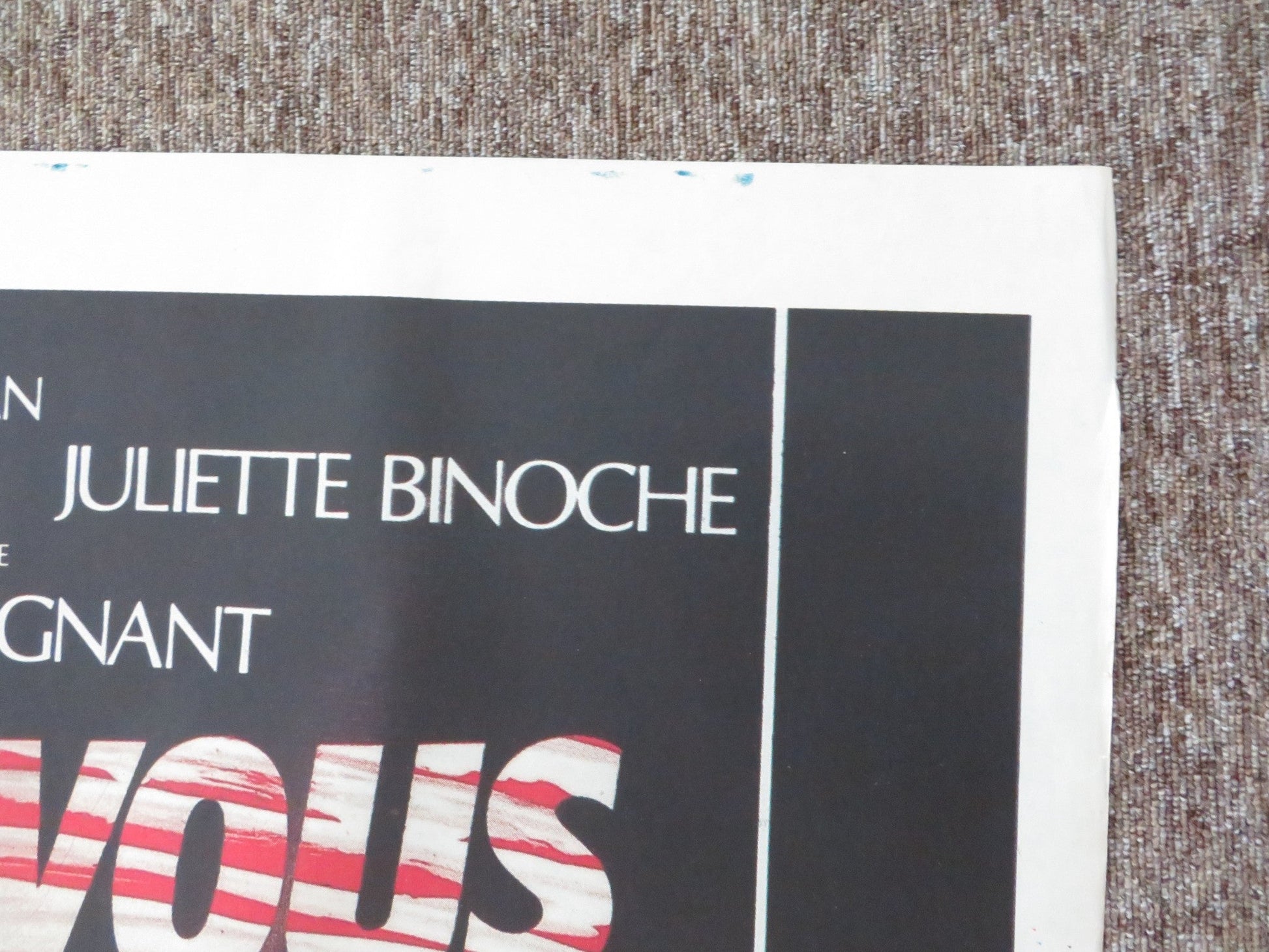 RENDEZ - VOUS ITALIAN 2 FOGLIO POSTER LAMBERT WILSON JULIETTE BINOCHE 1985 Rendezvous Cinema Movie posters