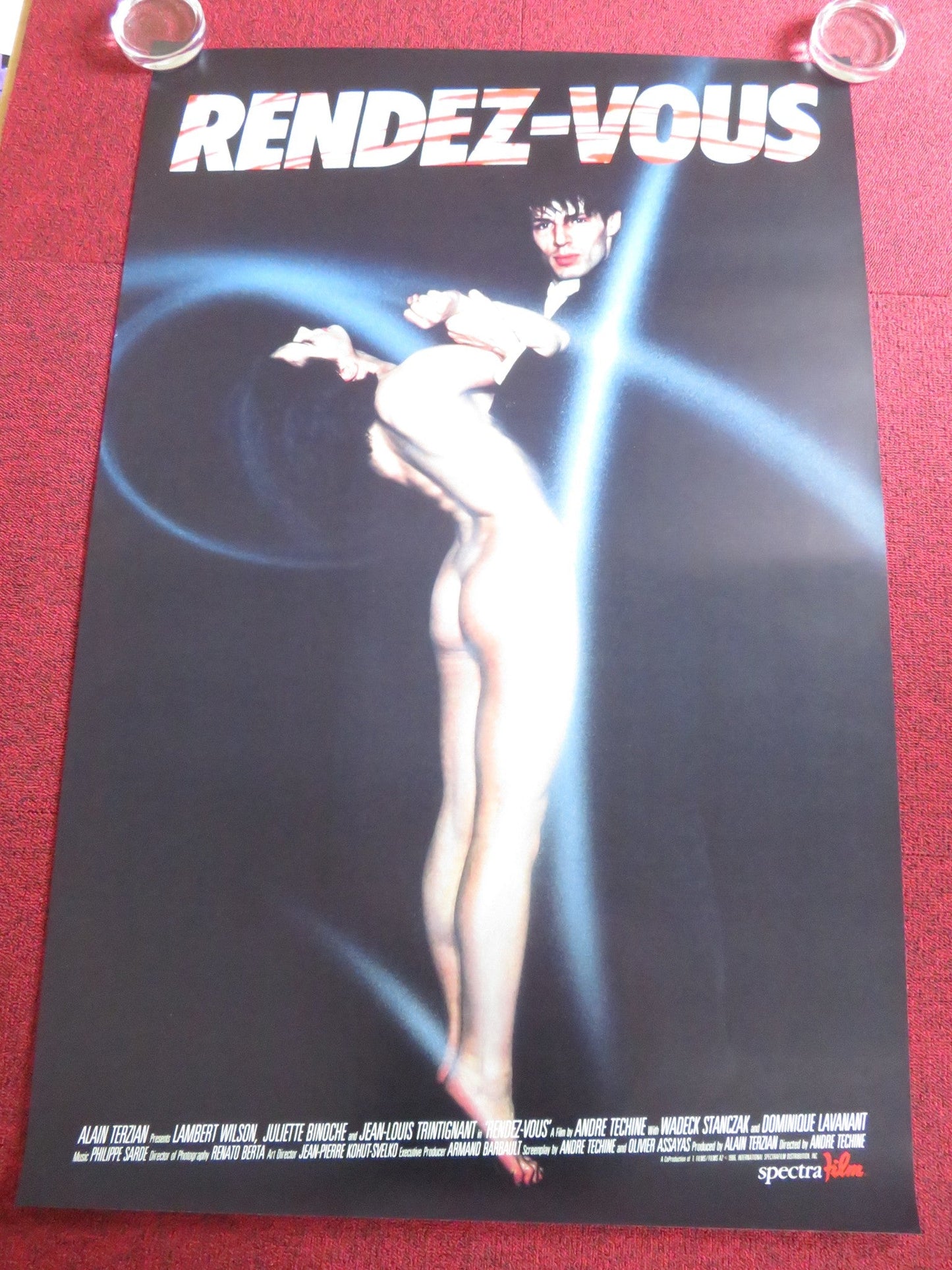 RENDEZ - VOUS US ONE SHEET ROLLED POSTER LAMBERT WILSON JULIETTE BINOCHE 1985 Rendezvous Cinema Movie posters
