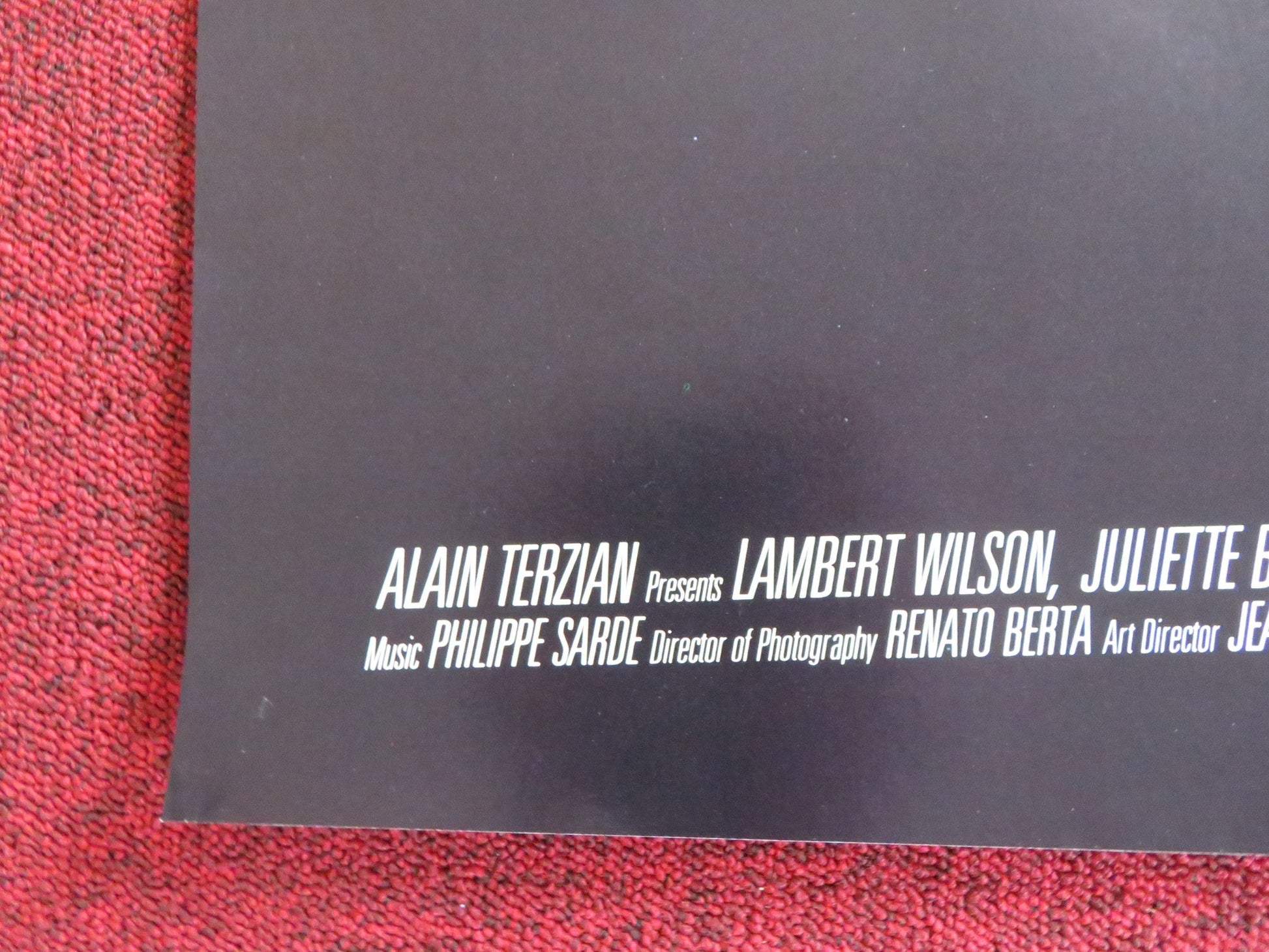 RENDEZ - VOUS US ONE SHEET ROLLED POSTER LAMBERT WILSON JULIETTE BINOCHE 1985 Rendezvous Cinema Movie posters