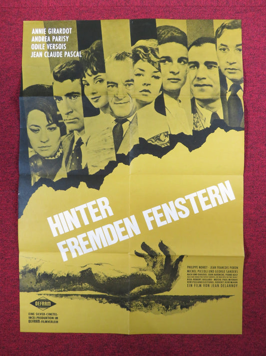 RENDEZVOUS GERMAN A1 POSTER FOLDED ANNIE GIRADOT PHILIPPE NOIRET 1962 Rendezvous Cinema Movie posters