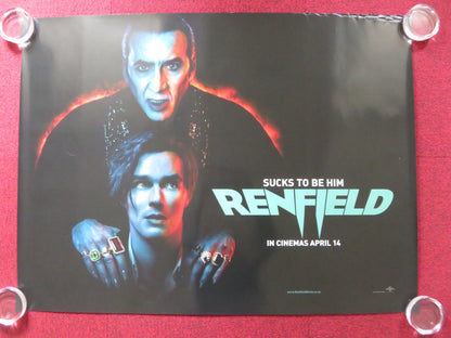 RENFIELD UK QUAD ROLLED POSTER NICOLAS CAGE NICHOLAS HOULT 2023 Rendezvous Cinema Movie posters
