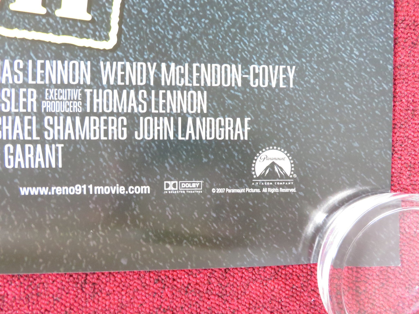 RENO 911! MIAMI - B US ONE SHEET ROLLED POSTER LENNIE LOFTIN DANNY DEVITO 2007 Rendezvous Cinema Movie posters