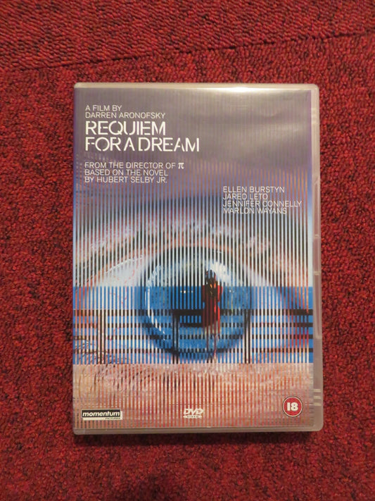 REQUIEM FOR A DREAM (DVD) JARED LETO JENNIFER CONNELLY 2000 REGION 2 Rendezvous Cinema Movie posters