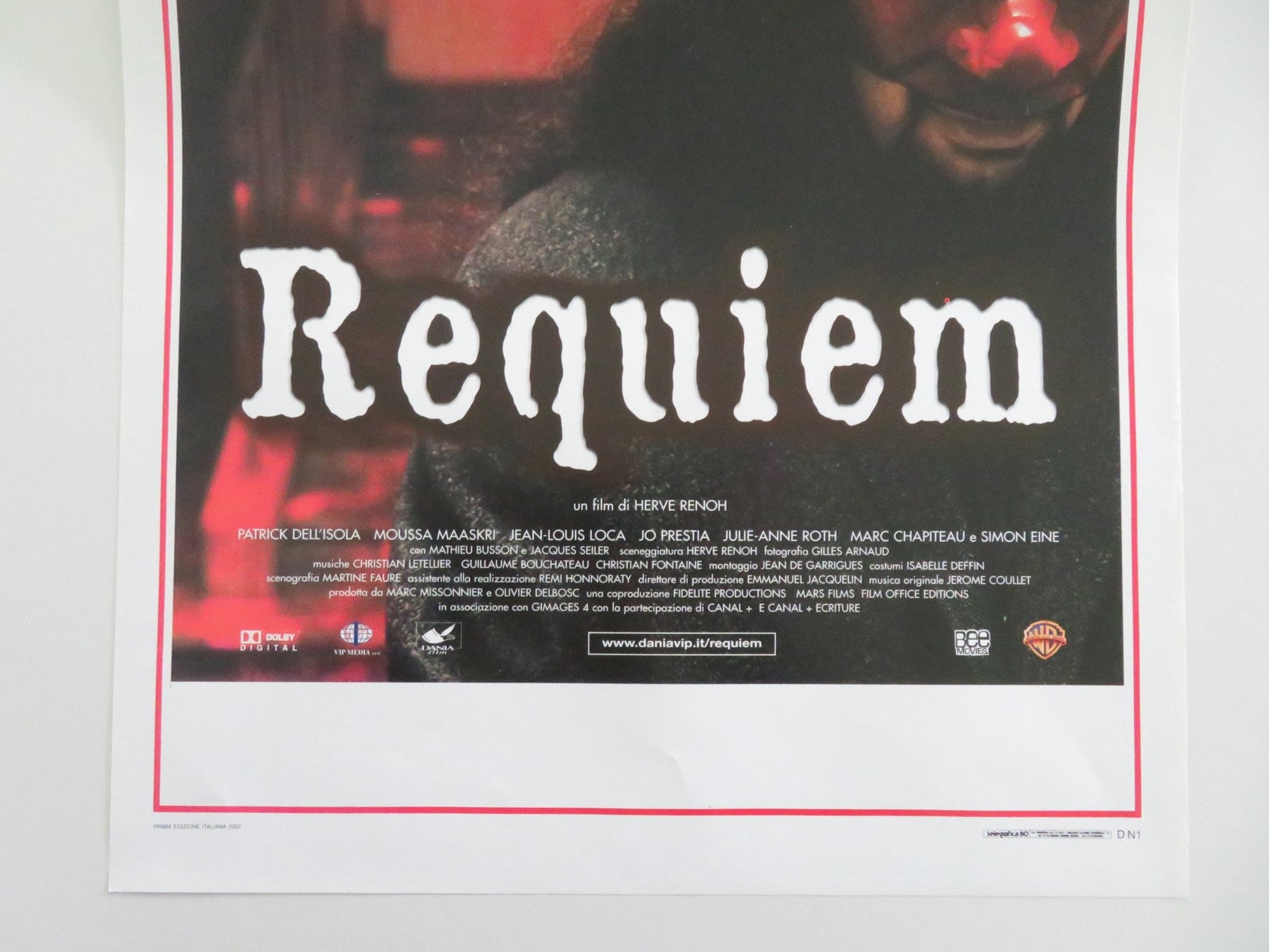 Requiem Italian Locandina Poster Patrick Dell'Isola Moussa Maaskri 2001 Movie posters