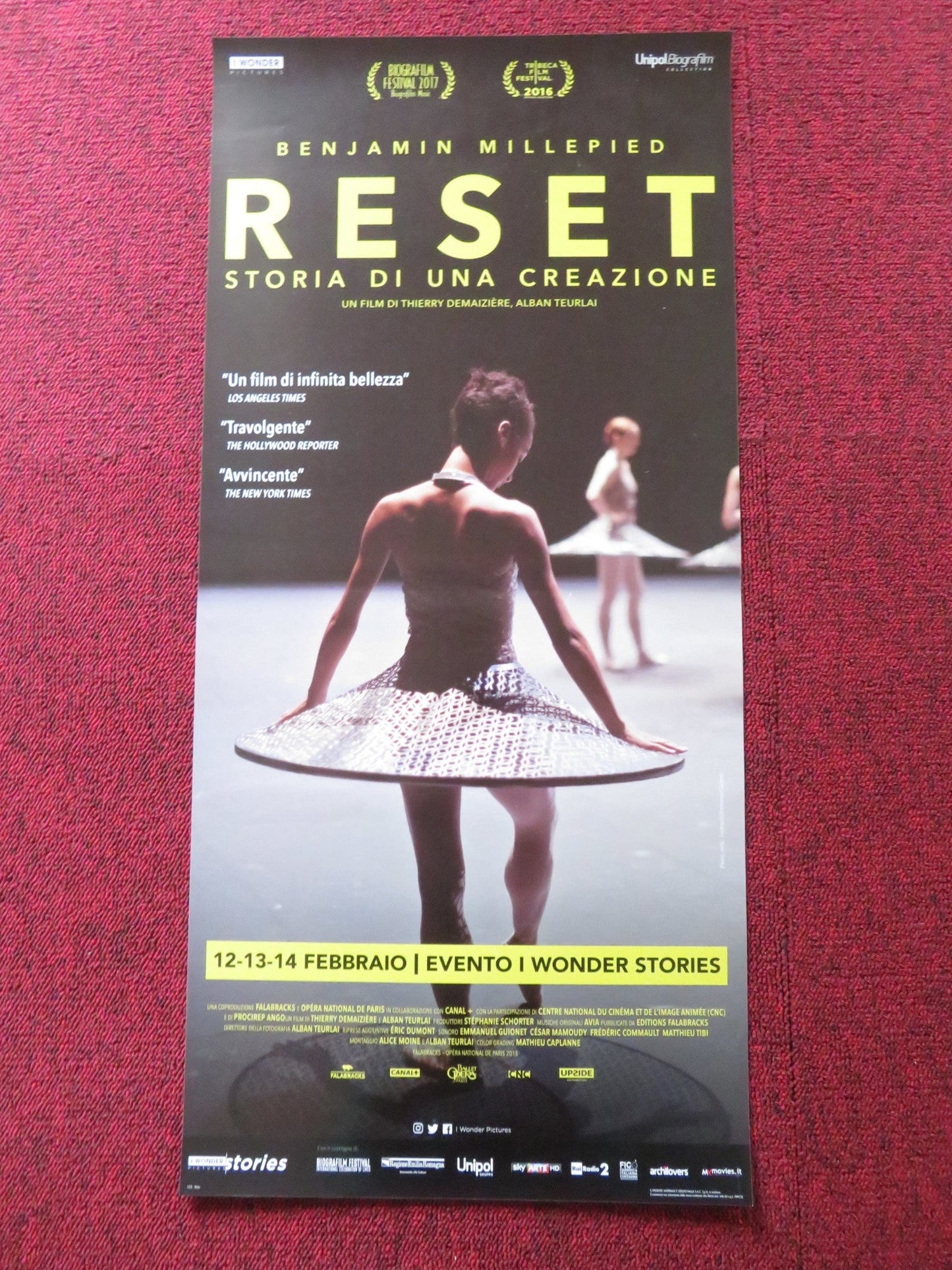 RESET ITALIAN LOCANDINA POSTER BENJAMIN MILLEPIED THIERRY DEMAIZIERE 2015 Rendezvous Cinema Movie posters