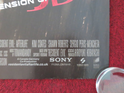 RESIDENT EVIL: AFTERLIFE 3D UK QUAD ROLLED POSTER MILLA JOVOVICH ALI LARTER 2010 Movie posters