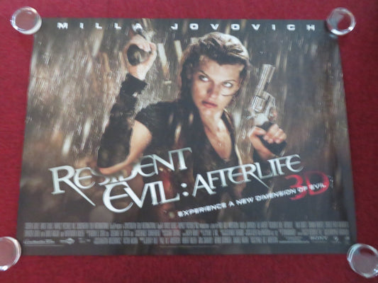 RESIDENT EVIL: AFTERLIFE 3D UK QUAD ROLLED POSTER MILLA JOVOVICH ALI LARTER 2010 Movie posters