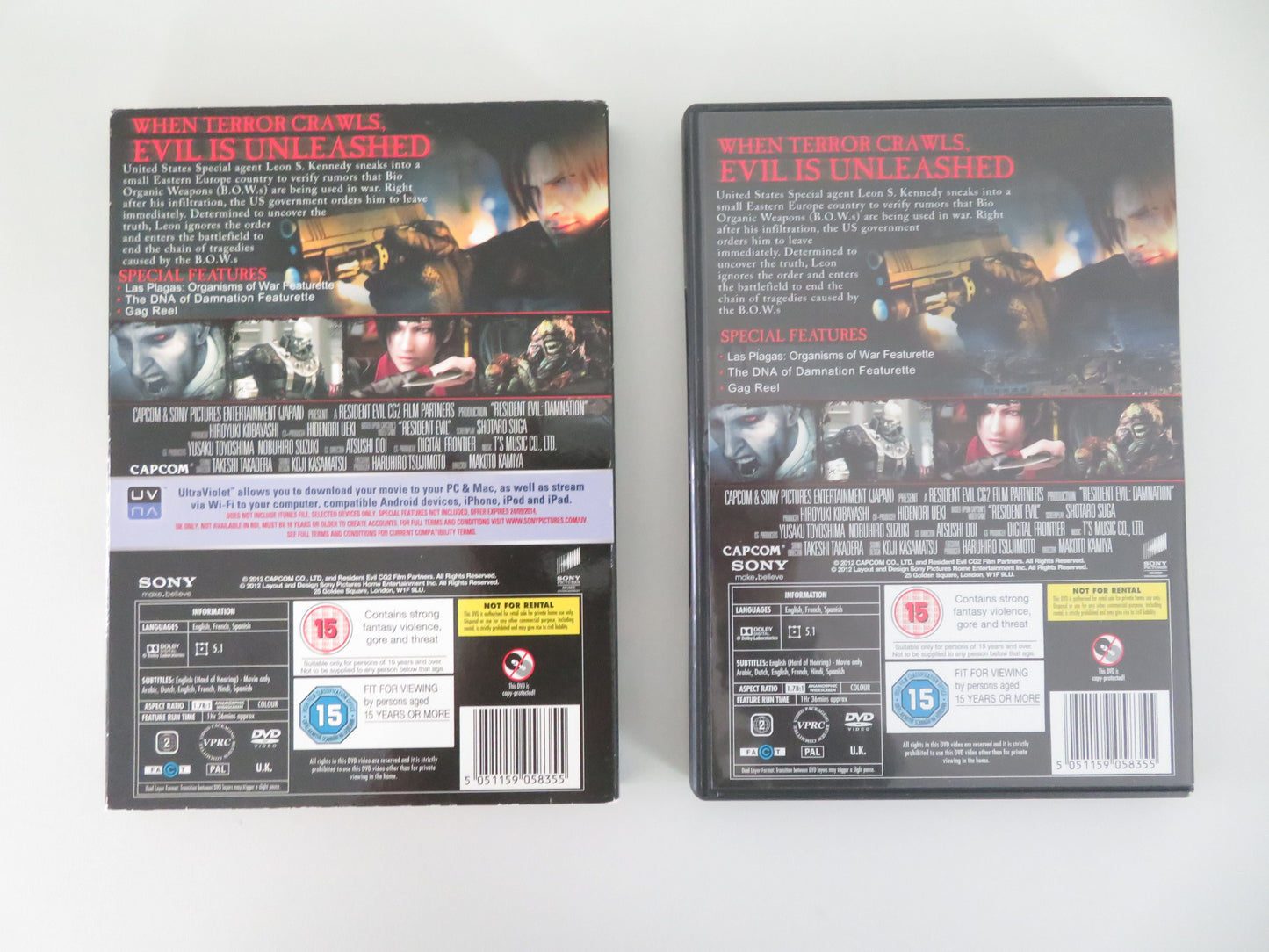 Resident Evil: Damnation (DVD) Matthew Mercer 2012 Region 2 Movie posters