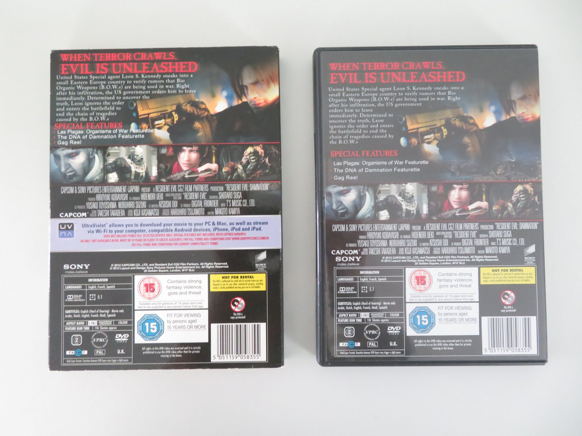 Resident Evil: Damnation (DVD) Matthew Mercer 2012 Region 2 Movie posters
