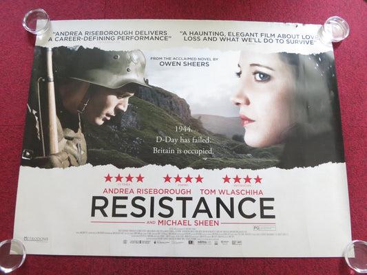 RESISTANCE UK QUAD ROLLED POSTER ANDREA RISEBOROUGH MICHAEL SHEEN 2011 Rendezvous Cinema Movie posters